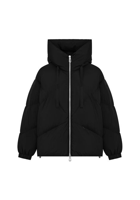 DUNO Piumino Corto Peggie Donna Nero in Nylon Riciclato DUNO | Giubbotti | PEGGIE APRICA901